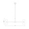 Z-Lite Artemis Chandelier, 20-Light, 42 In.W x 12.75 In.H, Modern Gold/Matte Opal 494-20MGLD - alternate 6